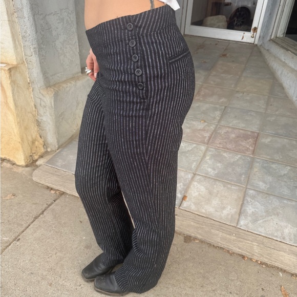 Sundance Linen Blend Pinstripe Tailored Trousers – Size 8 NWOT - Picture 7 of 10